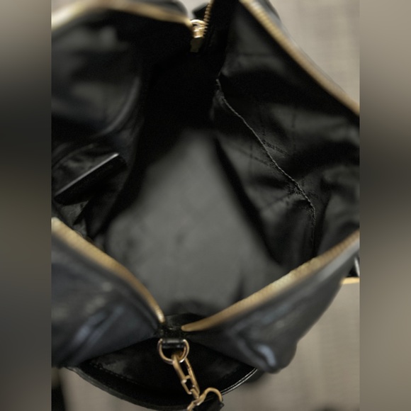 Michael Kors XS Travel Duffel Bag w Black Pebbled Leather (Accent Piece Broke) - Picture 15 of 15